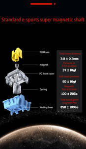 Ez68 hiệu suất cao từ trục Bàn phím cạnh tranh nhất hợp đồng độ trễ thấp RGB chiếu sáng dưới vị trí dẫn - Product Image 3