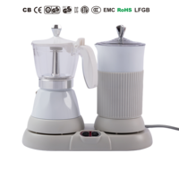 Cafetera Espresso de Diseño Nuevo y Colorido con Espumador de Leche para Capuchinos