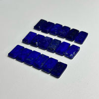Pierre à facettes Rectangle Lapis Lazuli bleu foncé naturel pour bijoux pendentifs