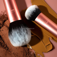 Pinceau de maquillage individuel 1411 Real Technique, nouvelle marque, expert, pour le visage, rose doré, biodégradable, format voyage, pailleté, type Kabuki, pour fond de teint