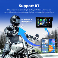 Récepteur GPS pour moto Android 13 de 7 pouces avec Carplay et Android Auto, télécommande, écran tactile étanche IP67