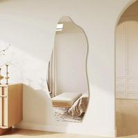 Miroir de Salon de Qualité Supérieure Forme Spéciale, Miroir de Coiffure Intégral avec Lumière LED pour Salon
