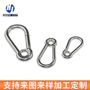 ห่วงเชื่อมต่อคาราบิเนอร์สแตนเลสแบบปลอดภัย รุ่น 4 506 607 708 809 9010 10011 12012 140 สำหรับใช้งานกลางแจ้ง - Product Image 4