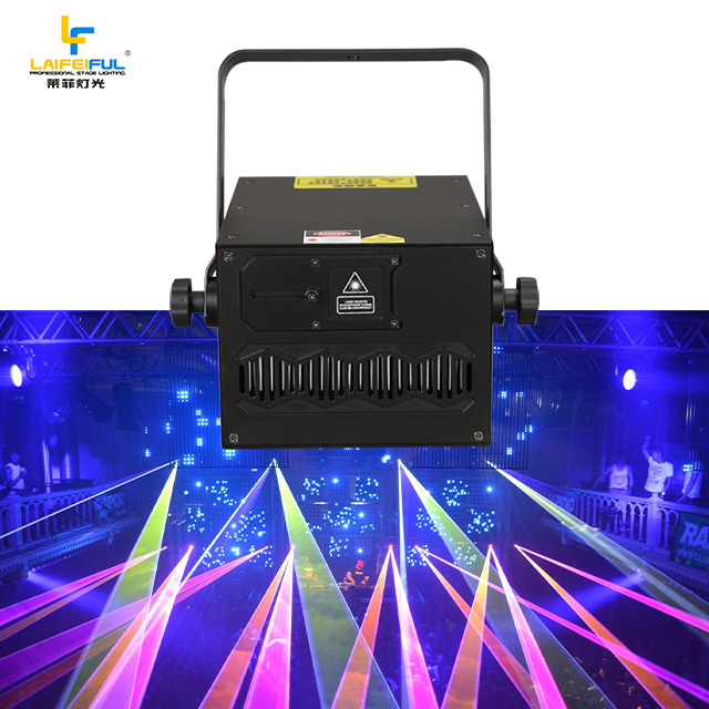 Portable 5W RGBW Full Color Animated Pattern Laser Projector for Nightclubs DJs Disco 3D Bars Stage Light Show