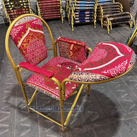 Vente en gros de chaises de prière pliantes en métal pour l'intérieur, personnalisées Knockdown, pour les personnes âgées, pour les musulmans, pour les hôtels, les salles de séjour et les écoles