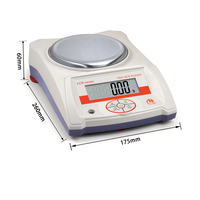 Balance de précision LCD HUAZHI 0,01g 0,1g, balance électronique numérique portable, 200g à 6000g