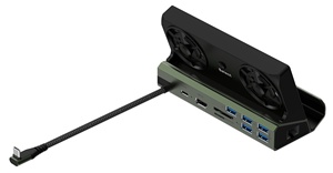<span class=keywords><strong>Base</strong></span> de carga USB 100 de 3,0 W PD, estación de acoplamiento 4K 60Hz, soporte de <span class=keywords><strong>Base</strong></span> de TV con ventilador, estación de acoplamiento 10 en 1 para Steam Deck y Rog Ally - Product Image 2