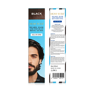 Teinture capillaire et barbe 3-en-1 pour hommes, couvrance instantanée des cheveux <span class=keywords><strong>gris</strong></span>, application au peigne, retouche sans mélange, résultats noirs naturels en 10 minutes - Product Image 4