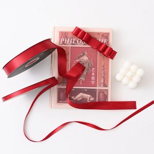 Ruban d'emballage pour la Saint-Valentin et les anniversaires, vente en gros, haute qualité, luxe, couleurs marron chaudes, ruban floral en satin, personnalisable - Product Image 5