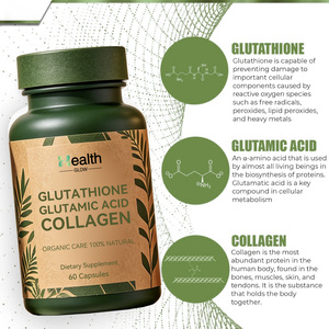 Cápsulas Blanqueadoras de Glutatión 1000mg OEM al por Mayor, Glutatión Reducido, Mezcla de Vitamina C y Colágeno, Fábrica de Marca Privada - Product Image 3