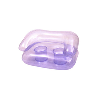 Chaise gonflable transparente, gonflable, de couleur rose, avec Logo, pour l'extérieur