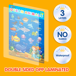 Póster Educativo para Niños, Alfabeto de Animales, Adhesivos de Clima, <span class=keywords><strong>Libro</strong></span> Educativo para Niños, Rompecabezas, Productos de Papel - Product Image 5