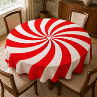 Joyeux Noël et Bonne Année – Nappe en polyester écologique et durable, taille et couleur personnalisables, lavable, décoration intérieure pour mariage