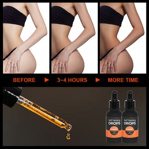 Aceite de gotas autobronceadoras orgánicas de etiqueta privada, suero de loción de bronceado con péptido de piel negra Natural - Product Image 2