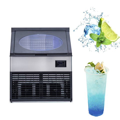 Hot Selling HC-260P Classic Style Cube Ice Machine 117KG High Quality Automatic Snow Cone Machine with Compressor Cost Effective