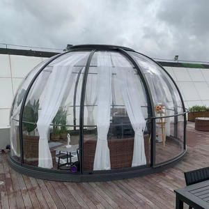 Lujosas cápsulas Sky de 5,5 Metros, marco de aleación de aluminio personalizable, integración perfecta, kit de cúpula geodésica impermeable insonorizada - Product Image 4