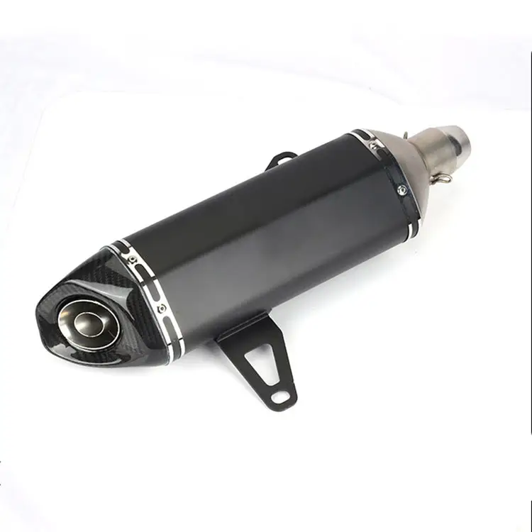 Made in China 2021 hot selling inclined double ear large hexagon motorcycle exhaust pipe