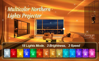 Projecteur d'ondes océaniques et d'aurores boréales avec télécommande, alimentation USB, lumière cubique à effet d'ondulation d'eau, rotation progressive, artisanat en résine