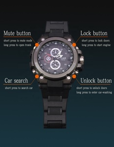 Carqseng Keyless nhập Tự động đồng hồ hệ thống báo động xe bắt đầu và dừng xe báo động cho xe - Product Image 3