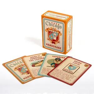 Fabrika özel baskı aile arkadaş komik kurulu kart oyunu yetişkinler için özel içecek oyun kartı kurulu oyunu