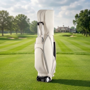 Dericsson New Ladies <b>Golf</b> Bag Women with Wheels&Telescopic Handle 5-Way Divider Waterproof <b>Golf</b> Cart Bag Custom Logo Supported - Product Image 1