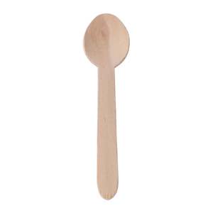 Cuchara De Madera De Abedul Desechable 16,5 cm - Product Image 1