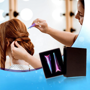 แหวนร้อยผม TEEJAY สแตนเลสสตีล สีฟ้า พร้อมเข็มเกี่ยวแบบ Quick Pick สำหรับต่อผมแท้ - Product Image 5