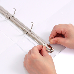 Dossier de présentation professionnel Foska, facile à ouvrir, angle d'ouverture fluide de 2,0 pouces, classeur à anneaux en D, classeur à 4 anneaux A4 avec poches intérieures - Product Image 3