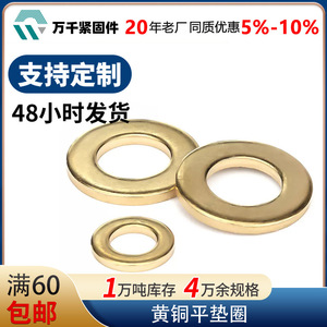 Wanqian Fasteners Brass Flat Washers M2 M3 M4 M5 M6 M8 M10 M12 M14 M16 M18 M20 M24 GB97 Polished - Product Image 5