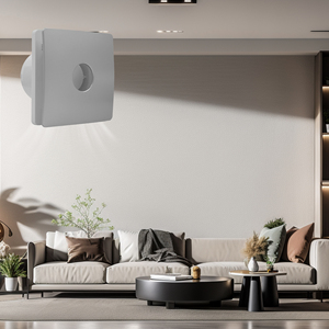 Ventilador de Extracción de Aire Cuadrado de Plástico Silencioso de 4 Pulgadas para Baño, Montado en Techo, Eléctrico, Compatible con OEM/ODM, Venta al por Mayor - Product Image 4
