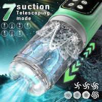Neues Modell Flüsterleiser Männer-Stimulator Vibrator Saugend Stoßend Rotierend Automatisches Männliches Masturbationsgerät