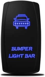 Interruptor Rocker LED de Painel SPST de 5 Pinos IP66 12V 20A para Caminhões Off-Road 4x4, ATV, UTV, Jeep - Product Image 4
