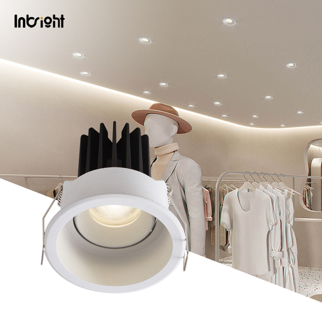 Deep Trim Recessed LED Downlight Adjustable 8W 10W 15W 25W Honeycomb Aluminum IP65 Waterproof Led Downlight