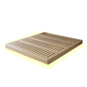 Struttura <span class=keywords><strong>Letto</strong></span> Queen Salvaspazio Senza <span class=keywords><strong>Testiera</strong></span> Design Fluttuante con Illuminazione LED in Legno Premium Arredamento Camera da <span class=keywords><strong>Letto</strong></span> di Lusso - Product Image 6