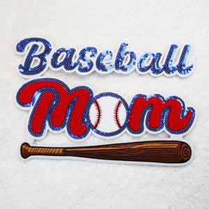 Wholesale Custom Embroidered Sequin <b>Bow</b> Patch Iron-On Western Custom Embroidery Patches for Hat & Clothing - Product Image 3