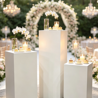 Vente flash : Socles ronds pour présentoir à gâteaux de mariage, piédestal cylindrique en métal, table à desserts, décoration de fête, blanc, or, noir
