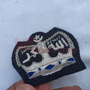 Badges brodés en fil de bullion royal islamique, prix de gros, badges pour uniformes - Product Image 5