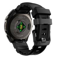 Bracelet de montre en silicone premium QuickFit 22 mm/26 mm, bracelet de remplacement pour montre Garmin Fenix 9