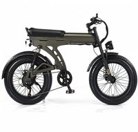 Vélo de montagne électrique pour adultes personnalisable avec pneus neige 20*4, moteur arrière, batterie lithium, double suspension, freins à disque doubles, vélo de ville