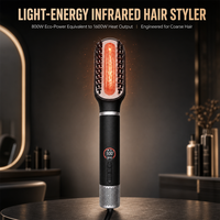 Sèche-cheveux brosse à air chaud OEM à marque privée, technologie infrarouge et ions négatifs, pour lissage et volume en une seule étape