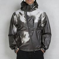 Veste imperméable et coupe-vent pour homme, personnalisée, changeant de couleur, sensible à la chaleur, softshell, réactive à l'eau, style hip-hop