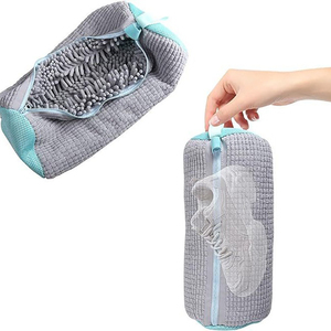 Nouvelle arrivée <span class=keywords><strong>Sac</strong></span> de nettoyage en machine à laver en polyester pour baskets <span class=keywords><strong>Sac</strong></span> à chaussures unisexe durable et quotidien - Product Image 4