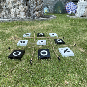 Jeux de plein air géants <span class=keywords><strong>Tic</strong></span> <span class=keywords><strong>Tac</strong></span> Toe, cour géante pour adultes, <span class=keywords><strong>Tic</strong></span> <span class=keywords><strong>Tac</strong></span> Toss en bois jumbo, jeu de pelouse de jardin de camping - Product Image 3