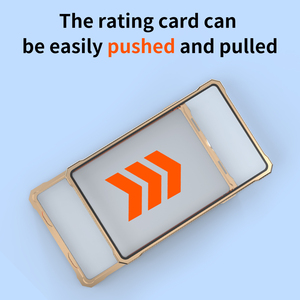 กล่องใส่การ์ดแม่เหล็กอะลูมิเนียมใส พร้อมปุ่มปิดและตัวกันกระแทกสี สำหรับ BGS/CGC - Product Image 4