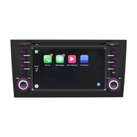 Autoradio Android 4 cœurs avec écran HD 7 pouces, WiFi, Carplay sans fil, Android Auto, radio FM, lecteur DVD pour Audi A6