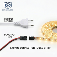 Interruptor Táctil Inteligente para Espejo LED, 12V DC, Alta Sensibilidad, Interruptor con Sensor de un Color y Tres Colores Cambiantes para Espejos de Baño y Hoteles