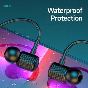 หูฟังไร้สายแบบคล้องคอ Skylight G01 พร้อมไมโครโฟน รองรับบลูทูธ 5.2 กันน้ำระดับ IPX4 ไฟ LED สำหรับออกกำลังกาย เสียงสเตอริโอ แบบแฮนด์ฟรี - Product Image 4