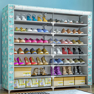 SuoErNuo 2 Hàng 7 Lớp 14 Tủ Giày Bằng Vải Lối Vào Giá Để Giày Trang Chủ Không Dệt Tiết Kiệm Không Gian Giá Để Giày Bằng Vải - Product Image 6