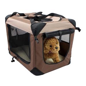 Jaulas para perros de metal de patrón sólido con bolsa de transporte transpirable - Product Image 6