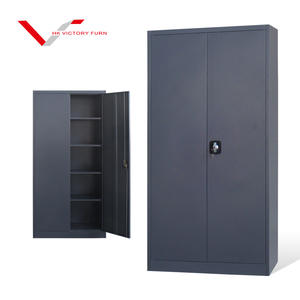 Estructura KD Fácil de montar Muebles de oficina Gabinete archivador de metal de <span class=keywords><strong>2</strong></span> puertas Gabinete de almacenamiento de archivo de acero - Product Image 2